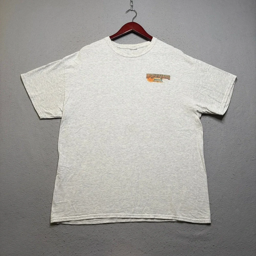 Hot August Nights T-Shirt Men Large Grey 2014 Reno Classic Car Graphic Tee
